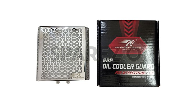 Royal Enfield GT and Interceptor 650cc Red Rooster SS Radiator Grill Guard - SPAREZO